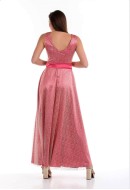 Φόρεμα maxi me glitter δίχτυ Φόρεμα maxi me glitter δίχτυ